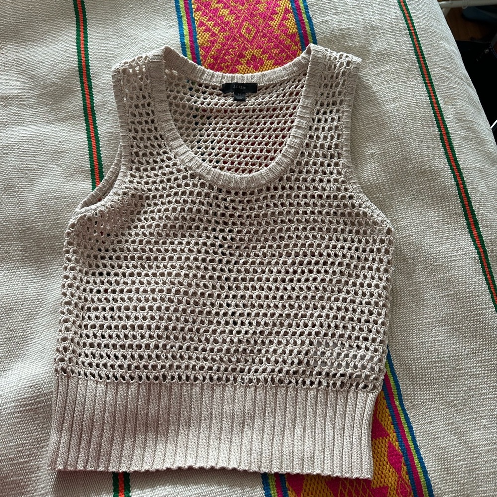 J.crew crochet sweater Top
